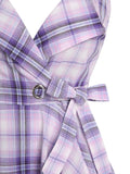 Print Dresses Bowknot Surplice Dress Wrap Neck Women Robe O Ring A Line Mini Vestidos For