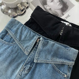 Blue Jean Skirt For Women Sexy 2023 Summer Korean Fashion Female Mini Black Short Denim Skirt High Quality Casual