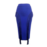 Women High Waist Bodycon Skirts Office Lady Tassel Elegant 2020 New Fashion Pencil Skirt Bandage