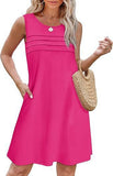 Women's Casual Round Collar Foldless Pocket
