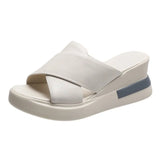 Zingj Toe Fairy Wearing Women's Shoes Large Size Slope Sandals 2023 Summer New Korean Cake Slippers Female- Outfit