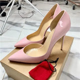 Women Sexy D'Orsay 12cm High Heels Pointed Toe Elegant Ladies Party Shoes 10cm Thin Stiletto Pumps Customized Accept