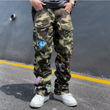 Washed Cargo Pants Y2k Retro High Street Fashion High Waist Casual Pants Couple Harajuku Simple Mopping Pants