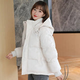 Autumn Winter Puffer Jackets Women Fashion Thicken Parkas Solid Pink Warm Coats Black Elegant Bubble Coat Korean