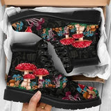 Autumn Round Toe Fashion Ankle Boots Size 43 Printing Boots Non Slip Platform Boots Lace Up Women Shoes Zapatos