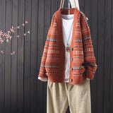 spring and autumn fashion new products all-match loose V-neck long-sleeved knitted cardigan women's casual