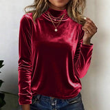 Shein Spring Autumn Temperament Solid Color Shirt Women's New