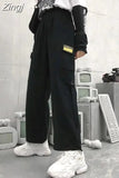 New Gothic Printed Cargo Pants Men's Y2K Street Hip-Hop Retro Harajuku Loose Wide-Leg Pants Punk Rock Straight Casual