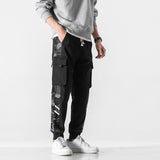 Big Men's Trousers Summer Overalls Men's Trendy Nine-Point Korean Version of The Tide Brand Harem Trousers for