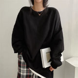 Solid Color Oversized SweatshirtOutfit