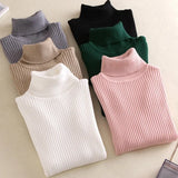 New Autumn and winter high collar sweater Slim Women Sweaters Long-sleeved Thick Turtleneck Sweaters Women