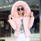 Faux Fur Parkas Women Down Jacket clothes Womens Parkas Thicken Outerwear hooded Winter Coat Female Jacket Cotton