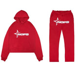 Y2K Harajuku Hip Hop Nofs Pattern Slim Hooded Sweater Men Gothic Casual Fashion Sports Suit For Men And Women For