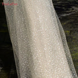 YouLaPan V91 Sparking Wedding Veil 2 Tiers Pearl Bridal Veil Champagne Glitter Veil Golden Wedding Veil with Comb Delicate