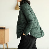 Autumn Winter Women Turn Down Collar Down Coat Ultra Light 90% White Duck Down Jacket Single Breasted Windproof