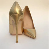 Woman's Shoes Women's Pumps Pointed Toe 12cm High Heel Stiletto Classic Pumps Pumps Prom Shoes YG018