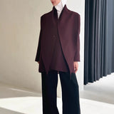 2025 Autumn And Winter New High-End Oscarb Shawl With A Buckle Suit Jacket