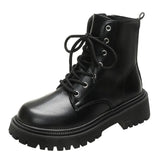 Boots Women's Autumn And Winter New Explosion Vintage Vintage White Short Boots Thick English Fan