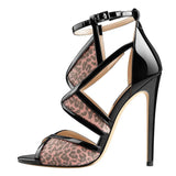 Onlymaker Women's Peep Toe 12 CM Thin High Heels Glitter Cut Out Gold Evening Party Dress Sandals Ankle Strap Open Toe
