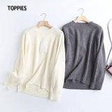 2021 Winter Beige Knitted Sweater Women O Neck Jumper Female Oversize Pullovers Chic Tops Comfort Warm