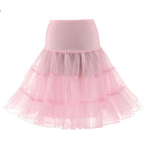Short Tutu Skirts Petticoat White Black Red Crinoline Vintage Bridal Underskirt For Wedding Underskirt Rockabilly