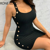 Women Spaghetti Strap O-Neck Dress Mini Dress Elegant