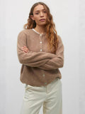 New Soft Stuff Lazy Velvet Buckle Jacket | Knitted Round Collar