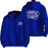 Letter Print Hoodies Men Y2K New Street Hip-Hop Zipper Sweatshirt Couple Loose Hoodie Cardigan Unisex Casual Tops