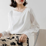 Temperament Commuter Long-Sleeved Shirt Woman In The Fall Of 2025 New Design Collared Collared