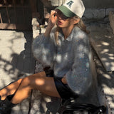New V-Necked Shoulder Personality Graffiti Deconstruction Blazer Female Trend Design