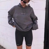 biker shorts 2020 women elastic waist skinny fitness korean casual sexy Letter print black shorts pantalones