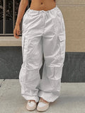 Drawstring Y2K Baggy Cargo Pants- Outfit