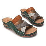 Size 43 Casual Roman Caverns Empty Sandals Cross-Dew Slopes And