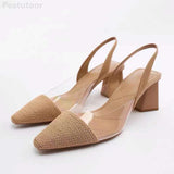 ZARZ Summer Sandals Women 2022 Luxury Brand New Cross Leather Fashion Square Toe High Heel Muller Sandals Slippers Woman
