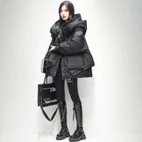 Fashion Green Warm Puffer Parkas Coat Thicken Oversized Jackets Casual Parkas Women Winter Down Coat