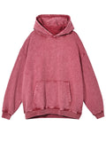Autumn Distressed Hoodie Sweatshirts 2022 Thick Long Sleeves Solid Color Pullovers Fashion Casual Streetwear Loose