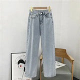Women Jeans High Waist Clothes Wide Leg Denim Pants Blue Streetwear Vintage Quality 2023 New Fashion Harajuku Straight Mom
