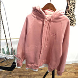 Winter Solid Women Sweatshirt Full Sleeve Fake 2 Pieces Patchwork Thicken Female Hoodies Ladies