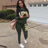 Women 2 Piece Set Loose Comfortable Simple Style Solid Color Long Sleeve Casual Suit Clothes 2020 top Spring