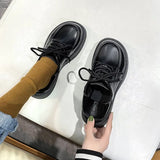 Zingj Wind Thick Sole Single Shoes Shoes Spring Summer And Autumn Jk Uniform Shoes Shallow Mouth Mary Jane Double Buckle Belt Student Tide-Outfit