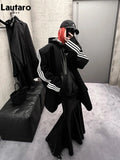 Spring Autumn Chic Stylish Black Soft Pu Leather Midi Mermaid Skirt Women High Waist Long Luxury Designer Clothes