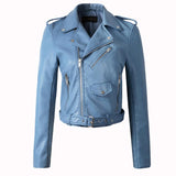 Women Wine Red Faux Leather Jackets Lady Pu Leather Jacket Bomber Motorcycle Biker Pink Black Outerwear With
