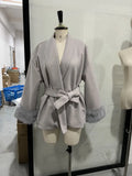 Autumn Fashion New Women's Long-Sleeved Coat Waist Tie Temperament
