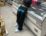 Y2K Jeans Men Hip Hop Gothic Street New Rock Clothing Jeans Women Pants Harajuku Casual Black Denim Trousers