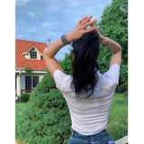 White Basic Shirts Women Preppy Style Short Sleeve Slim Blouses Student Korean Office Lady Sexy Crop Tops Work