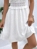 Dress Women White Mini Dress Female Sexy V Neck Spaghetti Strap Backless Dress Ladies Jacquard Slim Elegant Beach