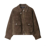 Women's Clothing Explosion Fashion Pocket-Dressed Bomber Jacket