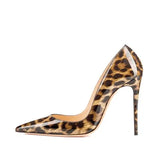 Print Sexy Women Pumps Shoes Women High Heels Pointed Toe Wedding Shoes 12 cm Chaussure Femme QP023