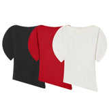 New Asymmetric Cloak Sweater Short Knit Coat
