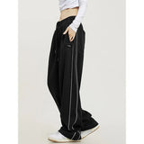 S-4Xl Striped Sweatpants Women Y2K Oversized Wide Leg Cargo Pants Streetwear Harajuku Baggy Casual Joggers Sports